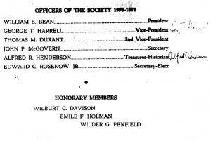 Officers of the American Osler Society